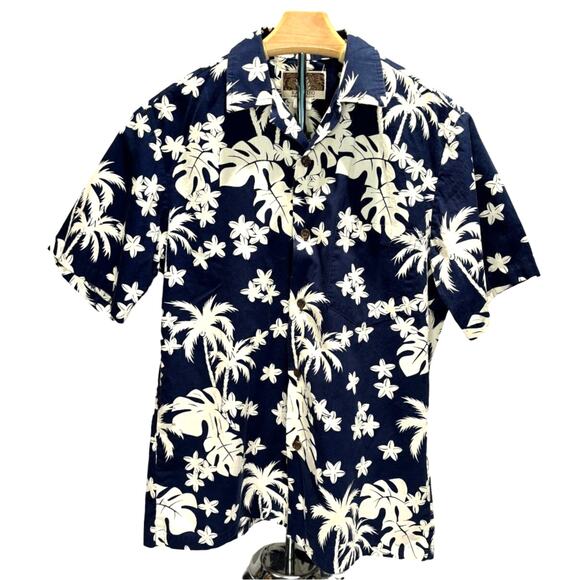 Men's Kalaheo Hawaiian Shirt Short Sleeve Button Front 100% Cotton, Size S, EUC - Picture 1 of 3